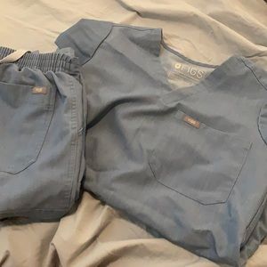 Figs XXS light blue denim color